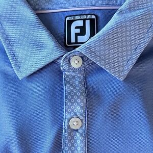 FootJoy Athletic Fit Golf Polo Blue Red Mountain Ranch Country Club Mens Large